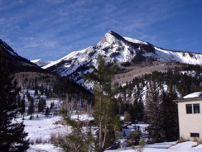 A beautiful view of the mountains outside the house in Marble (south of Glenwood Springs) where Marla went for a weekend of stamping fun!