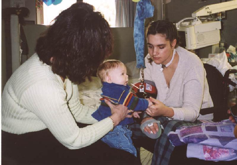 Marla enjoying some quality time with friend Bridget and her son.
