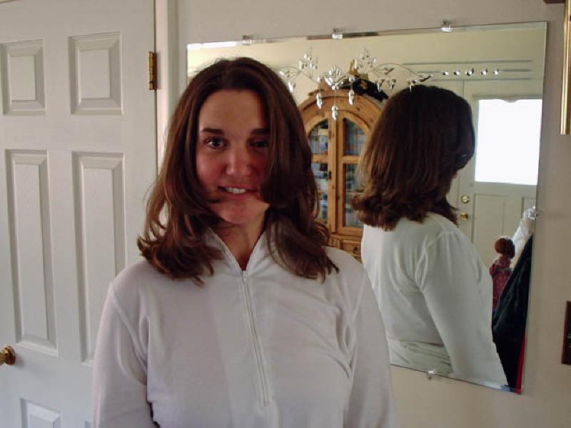 Geared up in her cycling jersey, Marla's ready for a ride!
