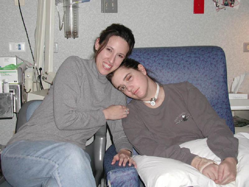 "We all need somebody to lean on!"--Vanessa lends Marla a should upon which to lean.