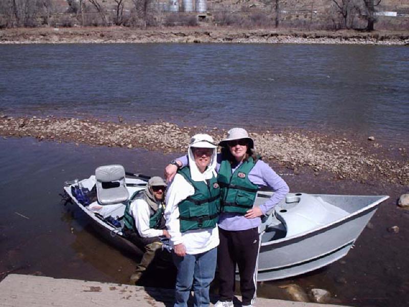 Mary and Marla getting ready for a float trip down the Colorado River, guided by friend Jim VanMeter.