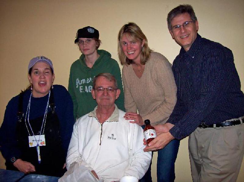 One of Marla's fellow attendees is an entrepreneur who makes and sells his own brand of custom barbecue sauce!