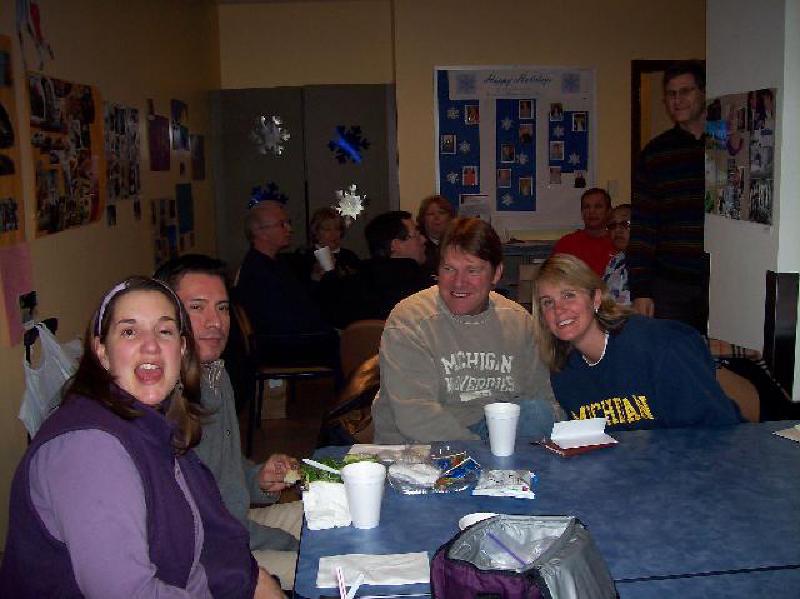 Lunchtime is always filled with conversation and fun. Part of the benefit of UMAP is the chance for Marla to interact and socialize with new people, constantly exercising her communication skills!