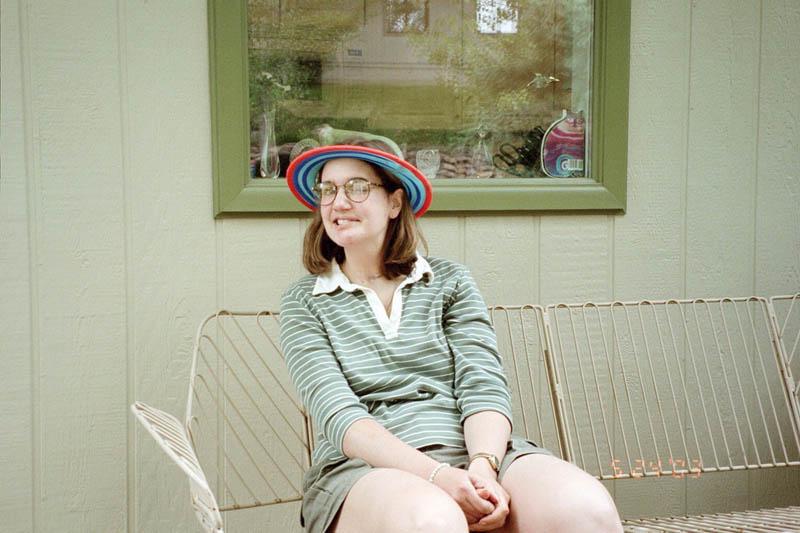 Marla enjoys some quiet time out in the back yard of Leo and Mary's home in Glenwood Springs on a visit to the mountains during the Memorial Day holiday weekend.