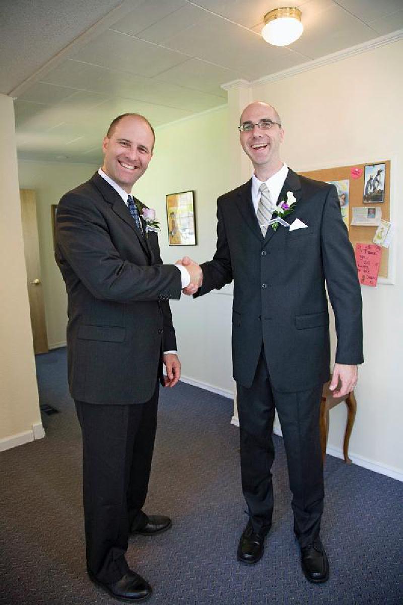 Marla and Mark's Wedding / Congratulations! 5/2008 Brian congratulates newlywed brother Mark!