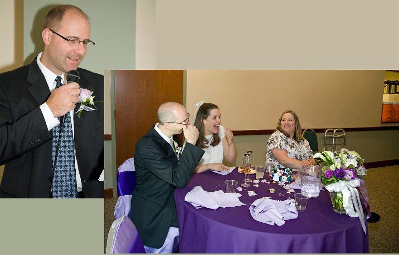 Marla and Mark's Wedding / Toast 5/2008 Many laughs at Brian's toast to Mark!