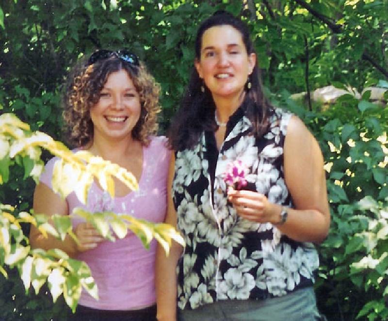 Having fun in the country with friend Melissa Gabossi, at her family's ranch.