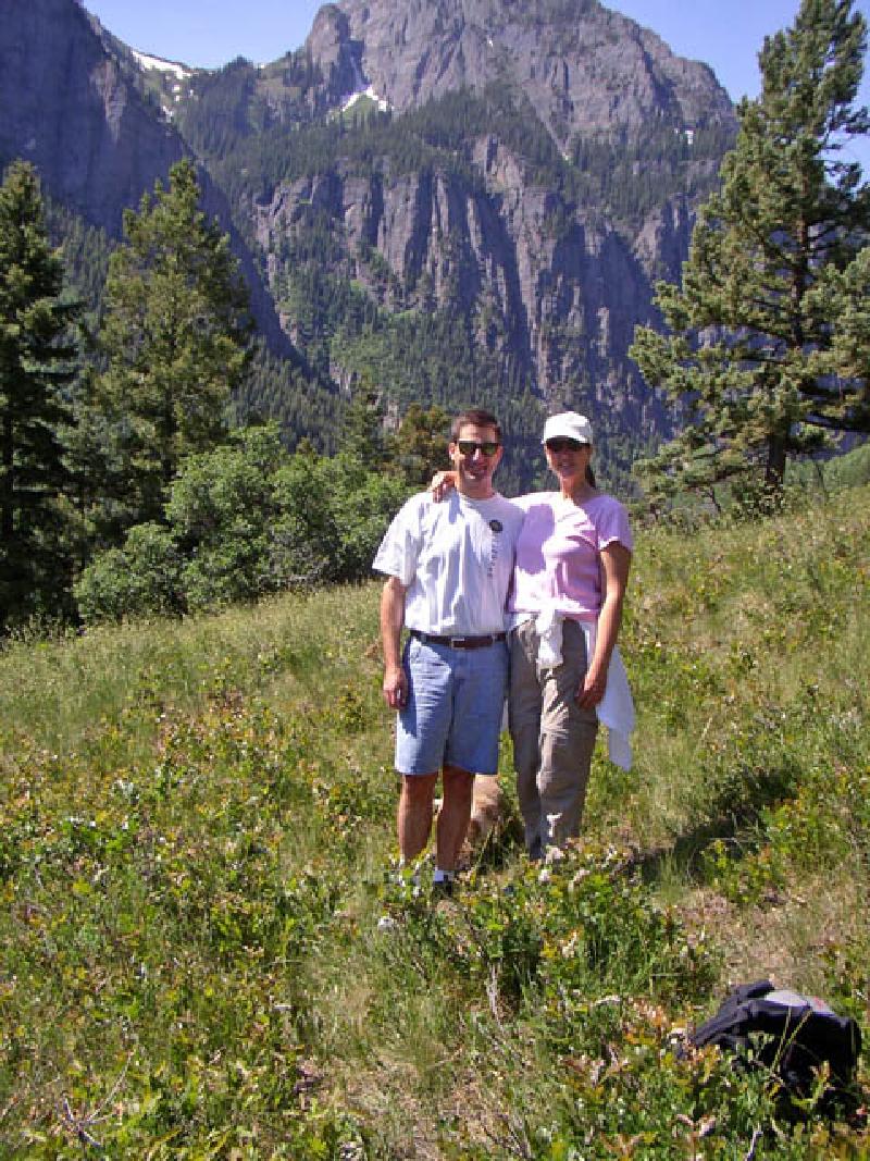 Having fun on a Fourth of July hike up the Weehawken trail near Ouray.