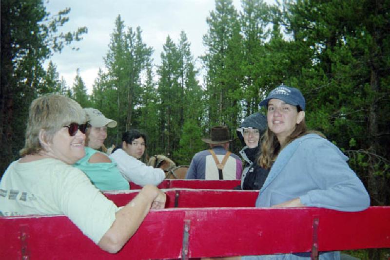One of the fun activities during the Winter Park weekend was a hay ride through the woods.