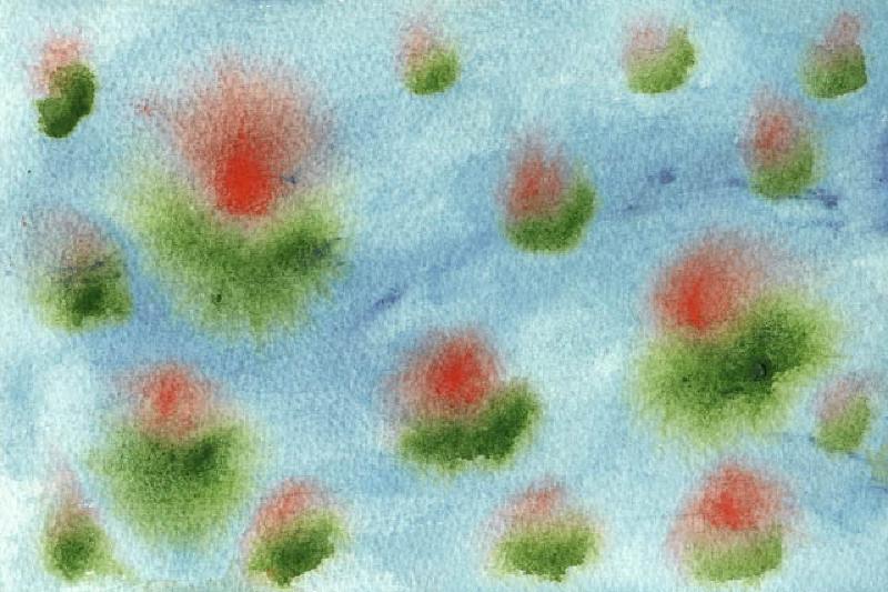 Marla's uncanny artistic ability is manifest in her watercolor of water lilies on the lake, drawn during her weekend in Winter Park.