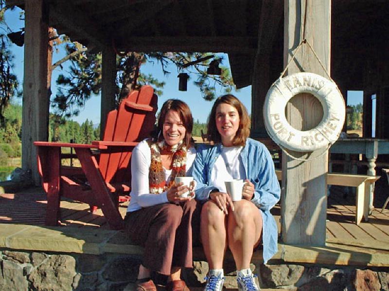Marla and Mary traveled to Idaho to visit Megan Fairfield at her home. Megan is Marla's good friend from college at CU Boulder.