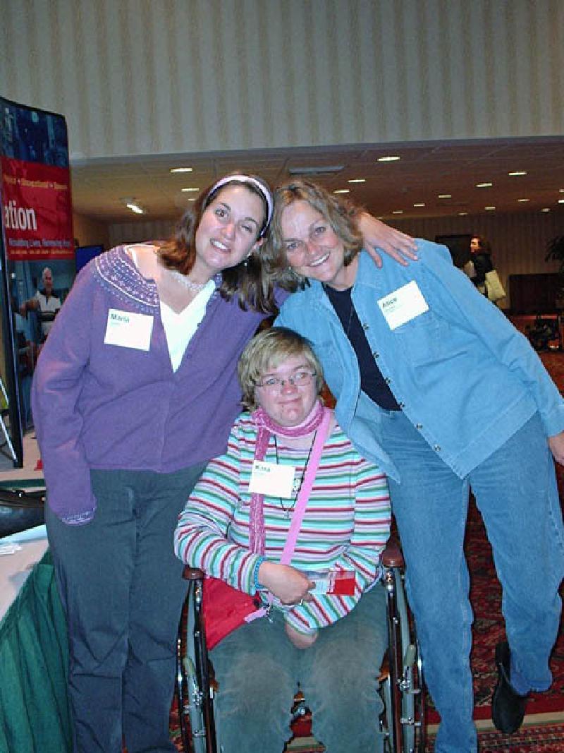 Marla with fellow survivor Kara Brouhard, and her mother, Alice, from Glenwood Springs.