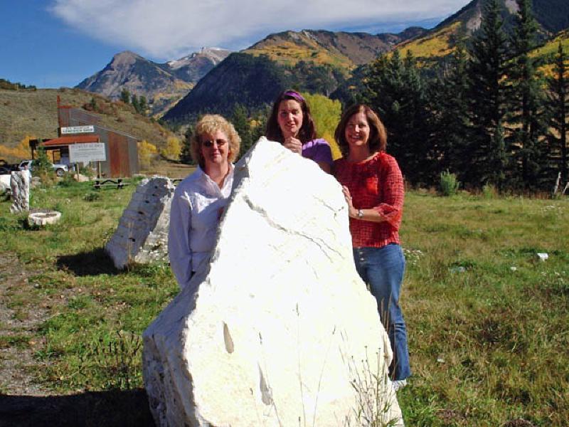 Friends Anne Thomas and Lory Courtney, teachers at the Adams 12 School District where Marla taught, spending time in the mountains near Marble during a weekend visit.