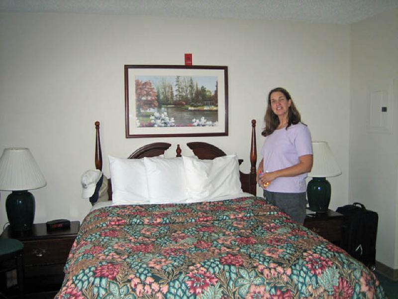 Marla keeps the bedroom of her Michigan apartment quite tidy! One thing is missing though - Puck to snuggle with!