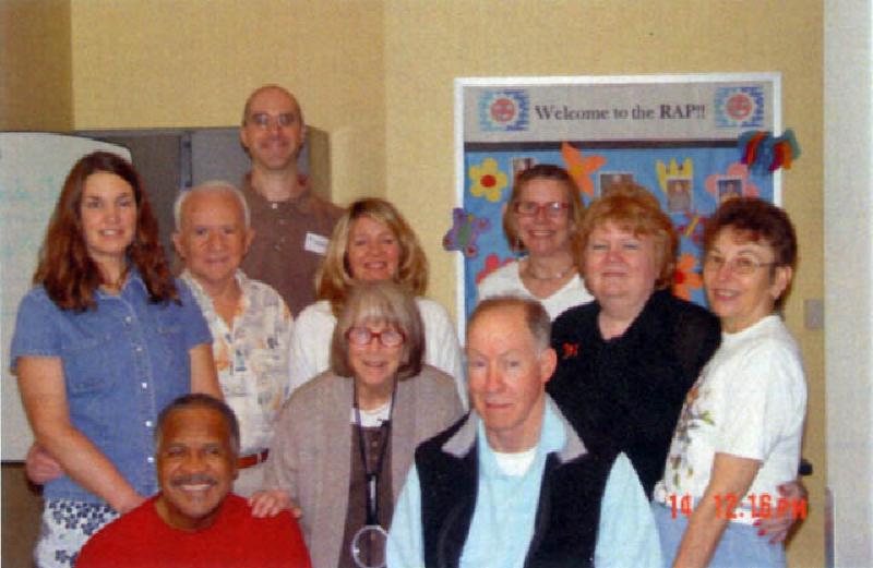 Marla's fellow patients and therapists are all smiles as the six week session of the University of Michigan Residential Aphasia Program (RAP) kicks off!