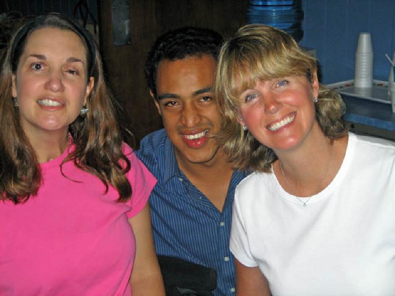 Always quick to make friends, Marla is all smiles with her new friends at RAP.