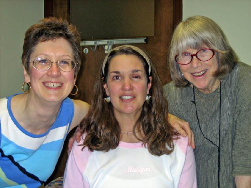 Marla and a RAP friend with Marie, a RAP therapist.