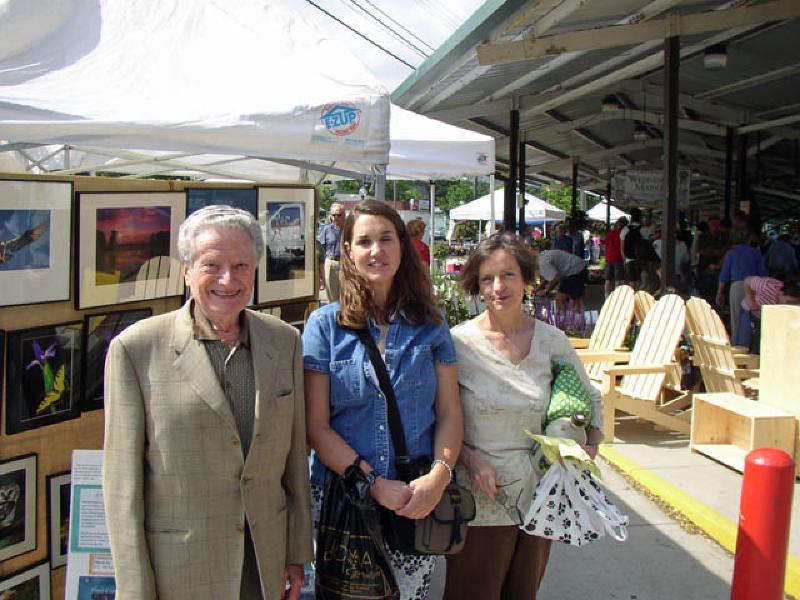 An outing to an Ann Arbor farmer's market on the weekend with Candis and her husband Helmut. Candace, who lives in Ann Arbor, is the niece of Marla's godmother Marge. Candace welcomed Marla to her home for several visits, and Marla got some kitty time with Candace's three cats!