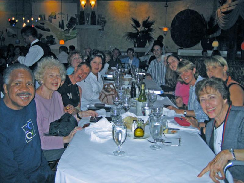 Staff and patients celebrate at the close of the program with dinner together as a group! Everyone has achieved some great milestones to recognize.