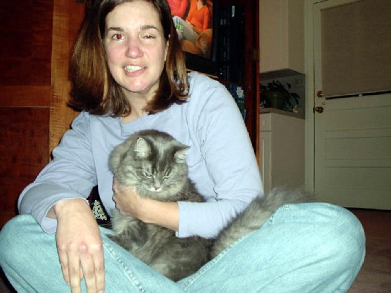 Some quality time with Mary's cat Ziggy!