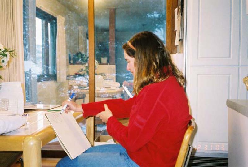 Marla is starting to practice writing and drawing with her injured right arm. It is very hard work and slow going, but an exciting development in her progress!