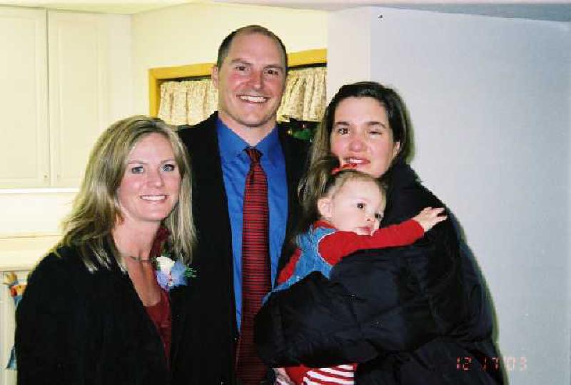 A sweet hug from Neil and Lynn Goluba's daughter.